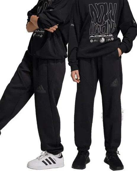 adidas joggers junior cotton, black