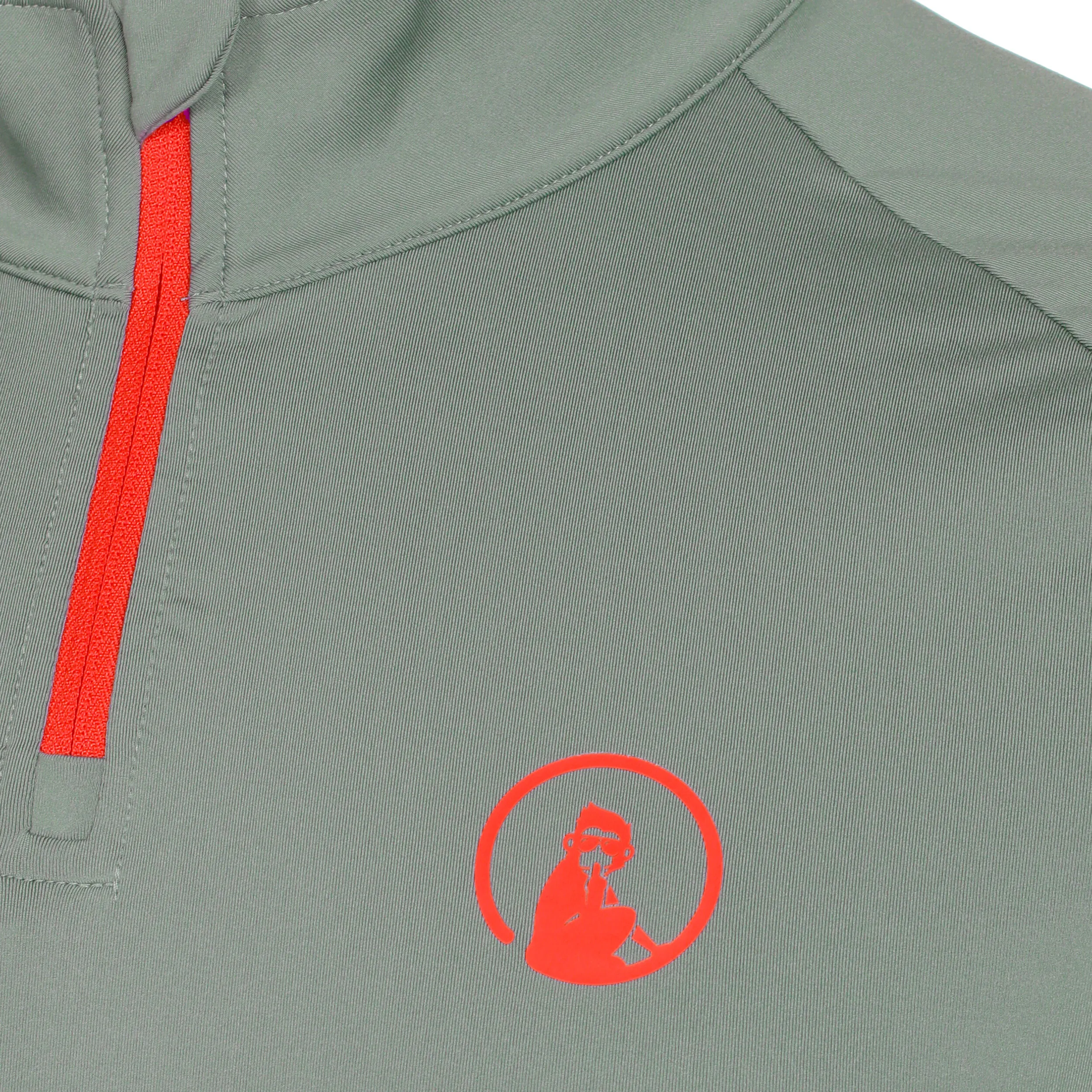 Big Serve Men's Long Sleeve 1/4 Zip Camiseta