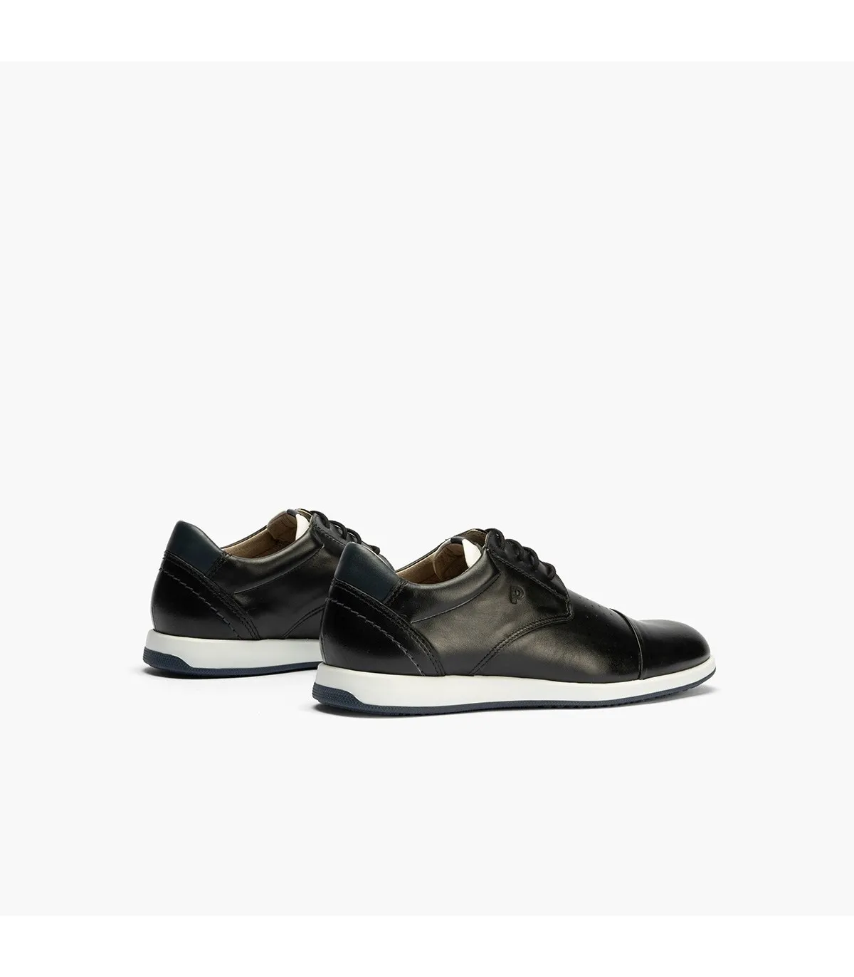 Black casual men's Blucher shoes