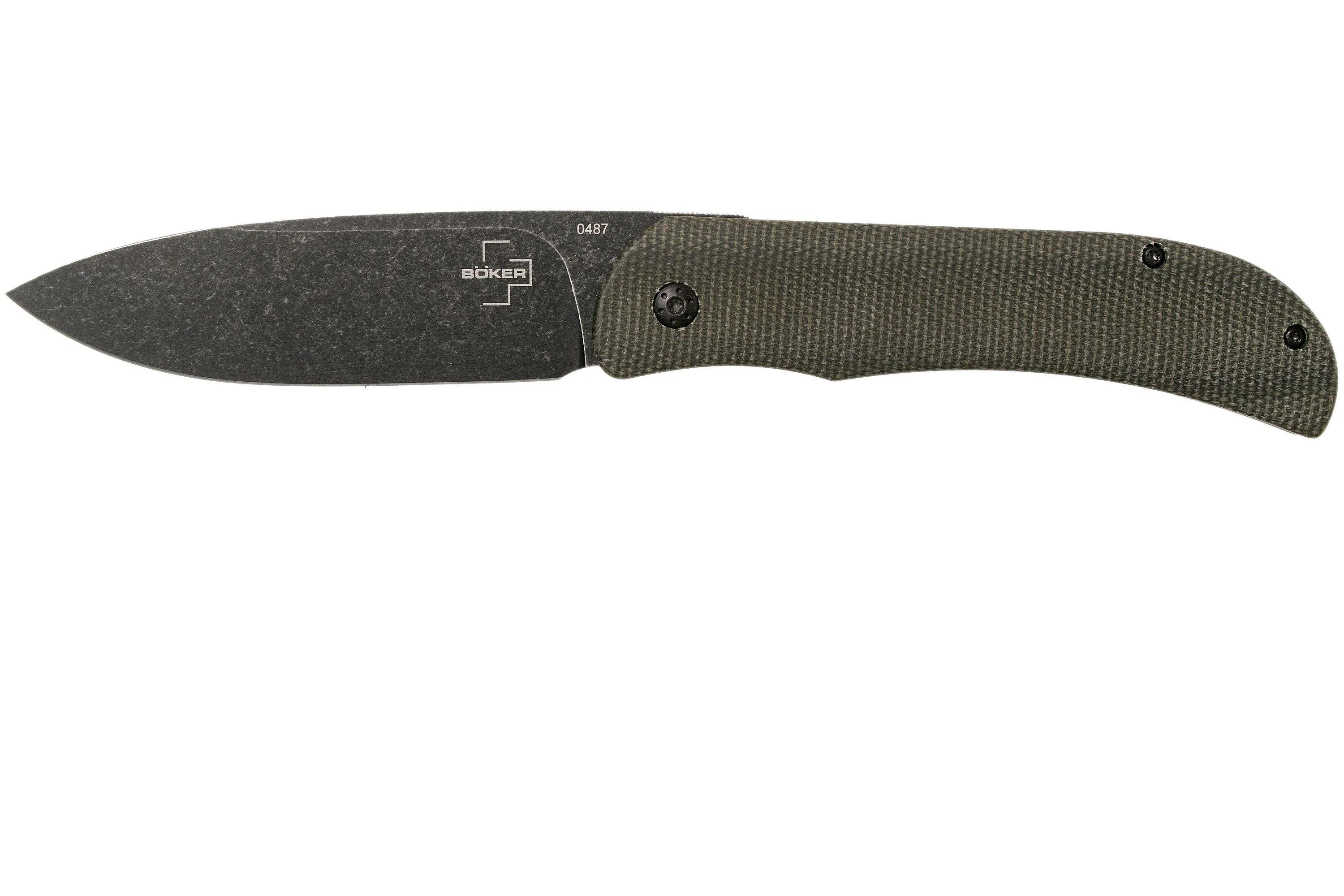 Böker Plus Exskelibur I Framelock Micarta 01BO359 navaja, diseño Mike Skellern