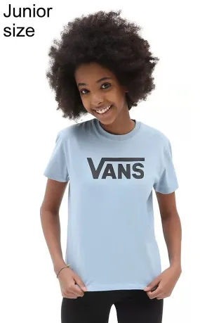 camisa Vans Flying V Crew - Flying V Ashley Blue - girl´s