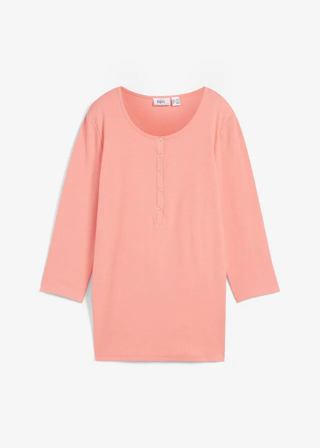 Organic Cotton Peach Maternity/Nursing T-shirt