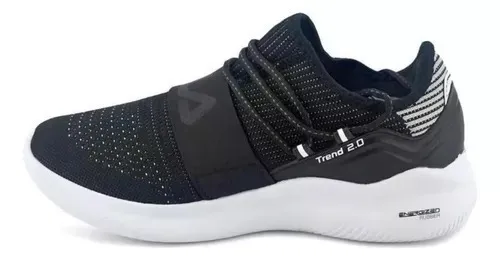 Fila Men's Trend Black and White Sneakers with Free Socks - 1012246