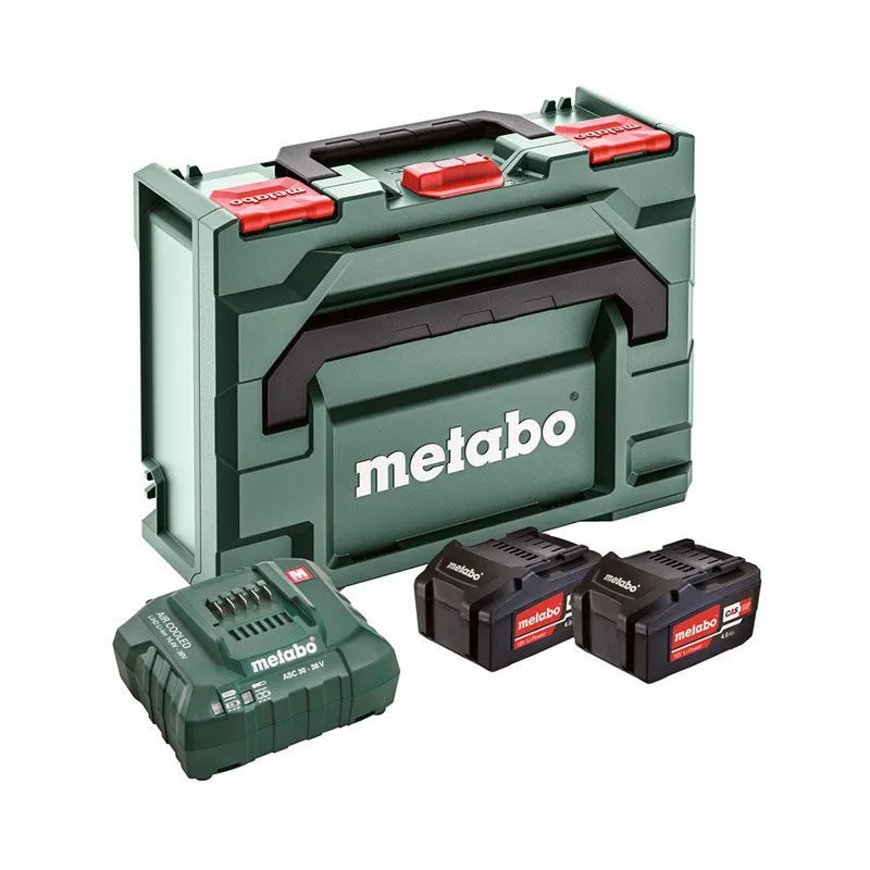 Juego básico de baterías 18V 2x Li 4,0Ah + cargador ASC 55