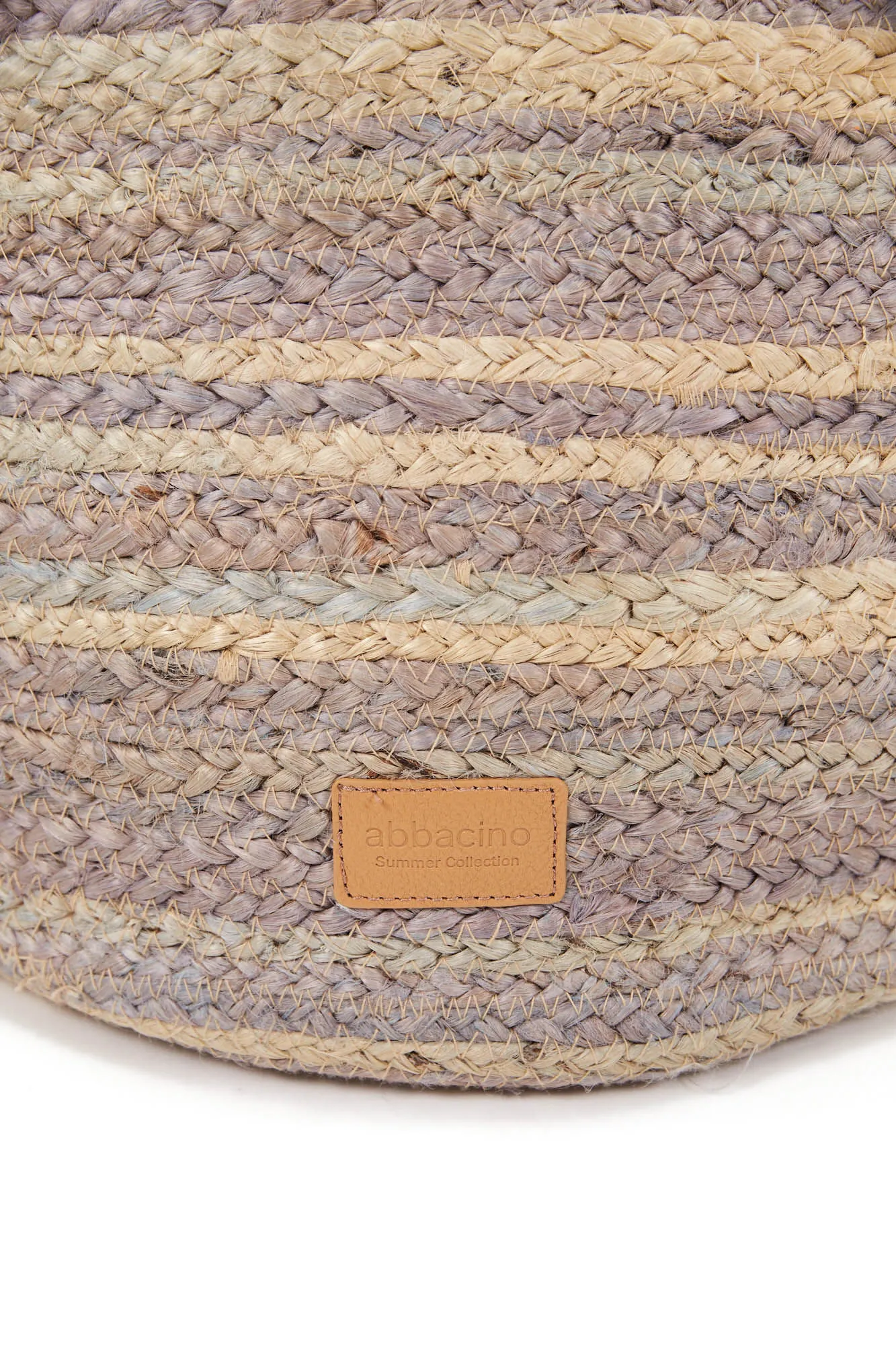 Large Striped Straw Beach Tote