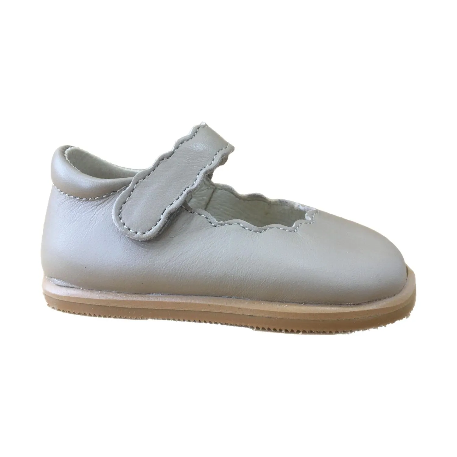 Crío's 27581-18 Brown Leather Mary Janes for Girls (Sizes 18-27)