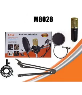 MICRÓFONO DE CONDENSADOR PROFESIONAL GRABACIÓN DE VOZ ANDROID IOS TABLET M8028