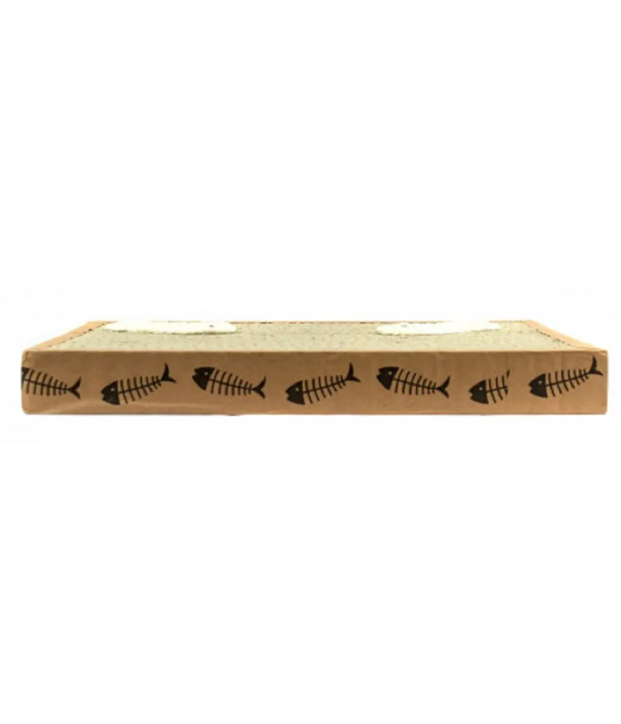 NOBLEZA RASCADOR PARA GATOS CARTÓN PERFUMADO 38,2 X 23 X 4 CM CAJA DE PESCA
