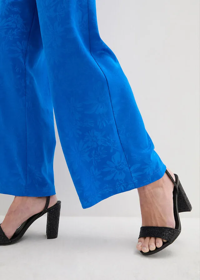 Blue Knit Pants