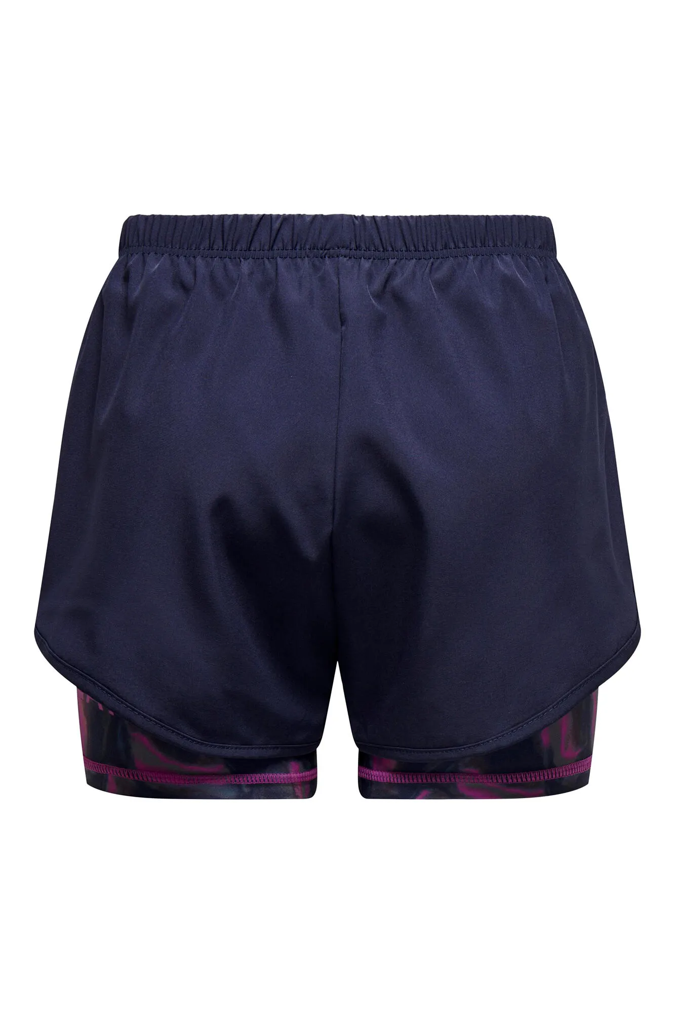 Printed sports shorts.