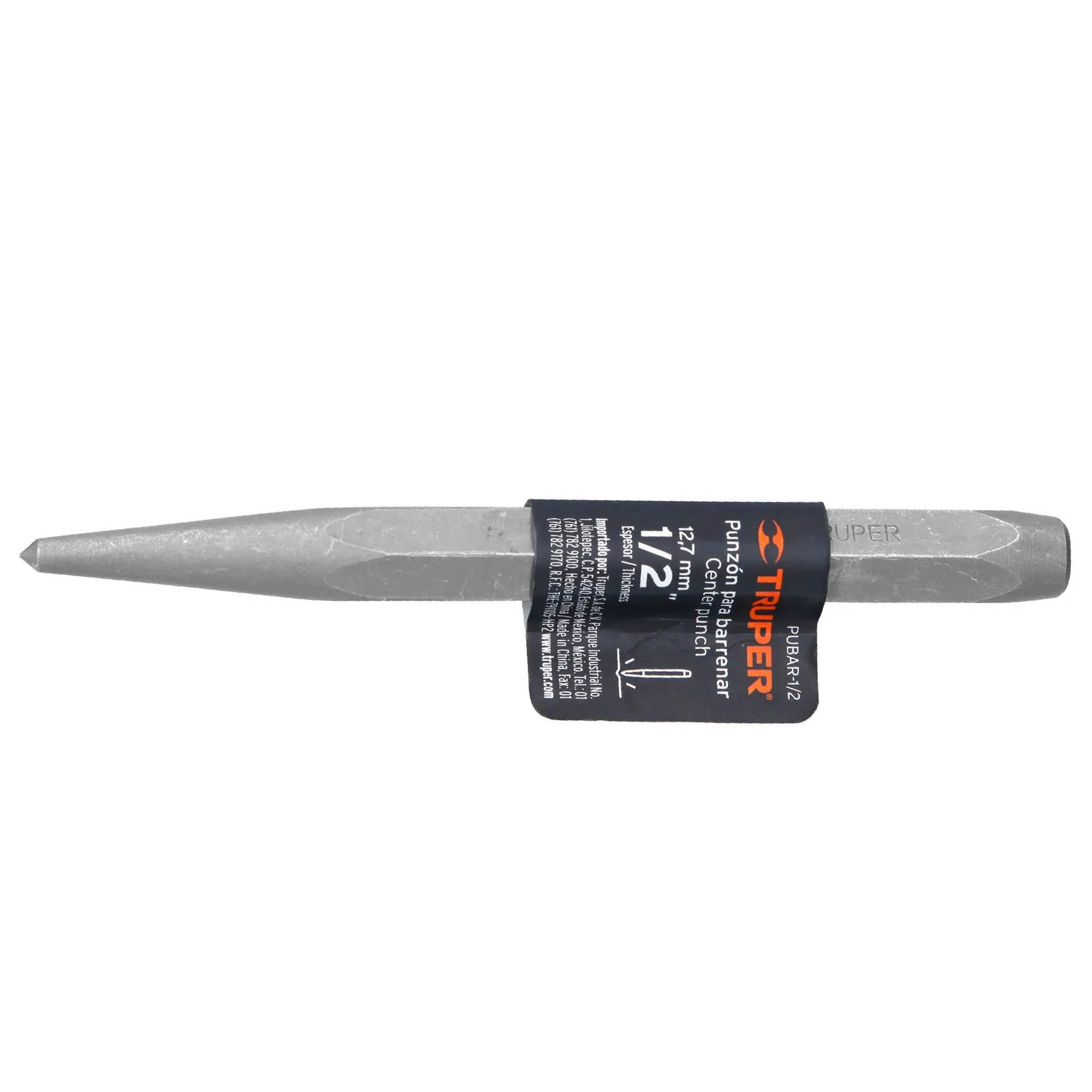 Punzón 1/2″ para barrenar largo 5-1/2″ Truper