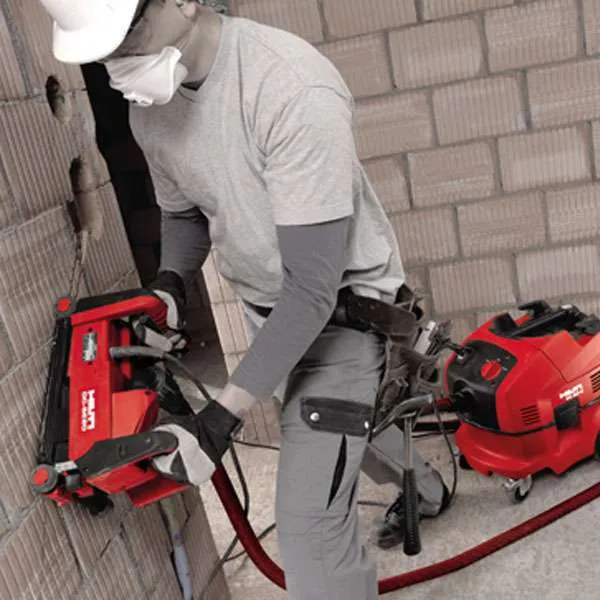 Rozadora de Pared con Aspiración