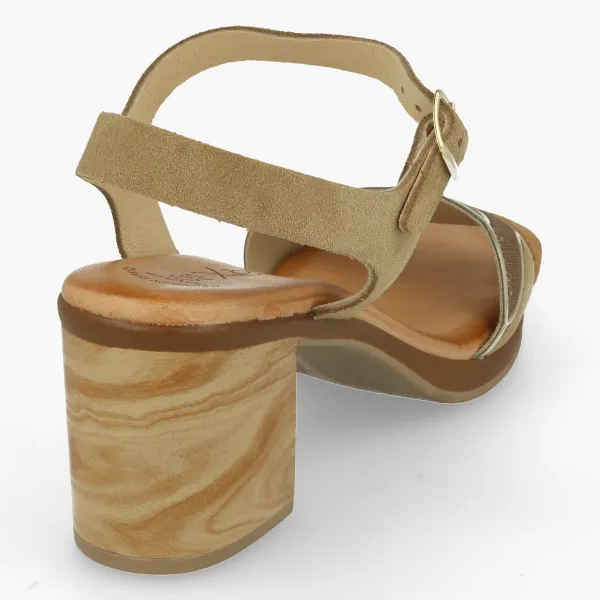 SANDALIAS TACON MEDIO MUJER MOD. GINA