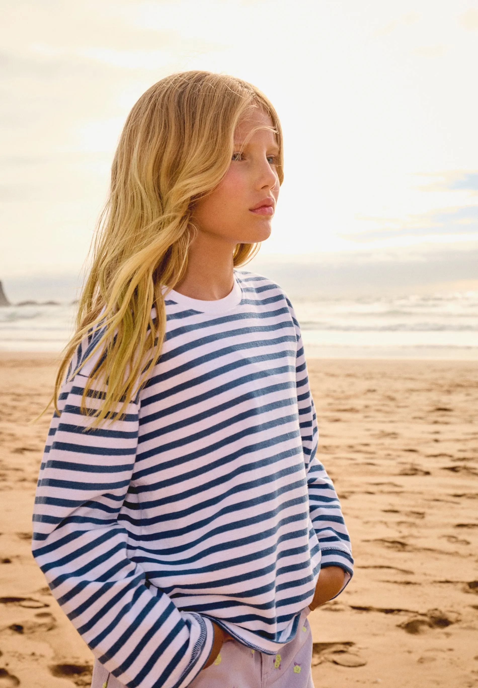 Skull Striped Sweatshirt.