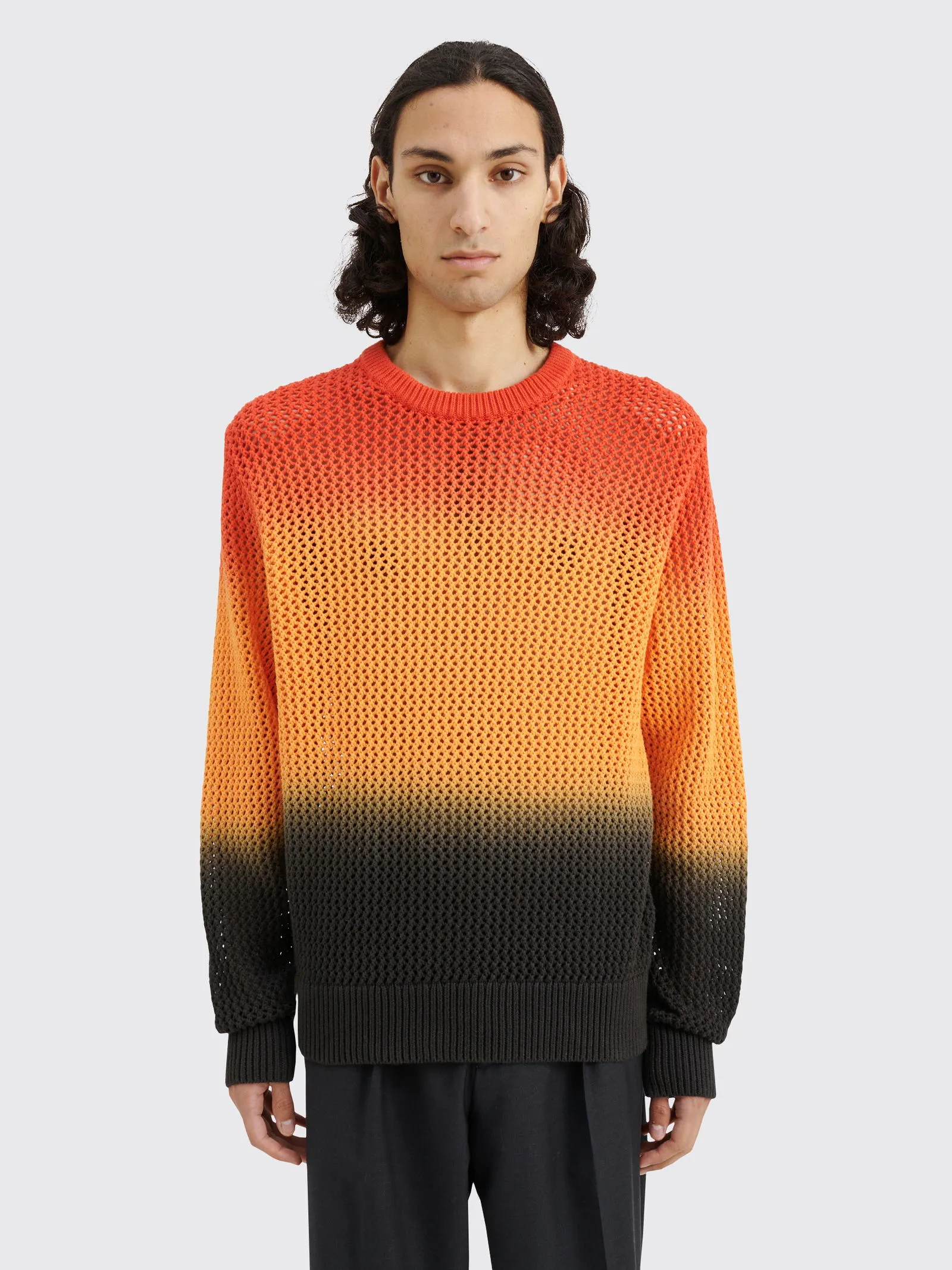 Stüssy Pigment Dyed Loose Guage Sweater Lava