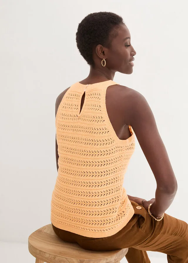Creamsicle Orange Knit Top
