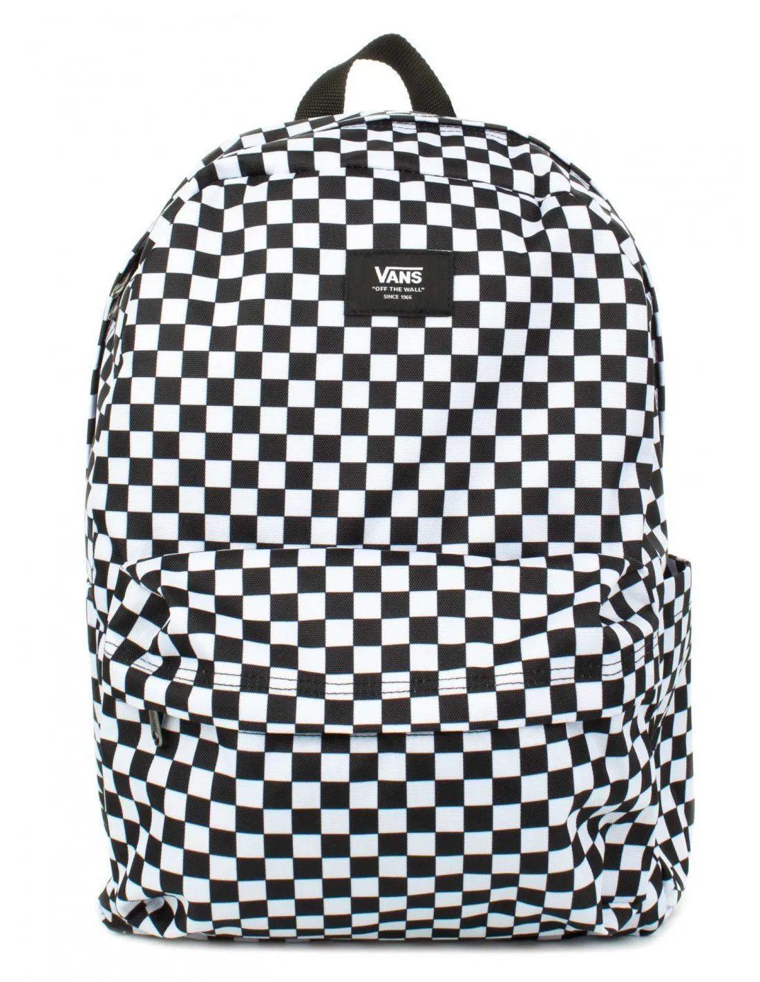 VANS - Mochila negro y blanco Old Skool Checkerboard